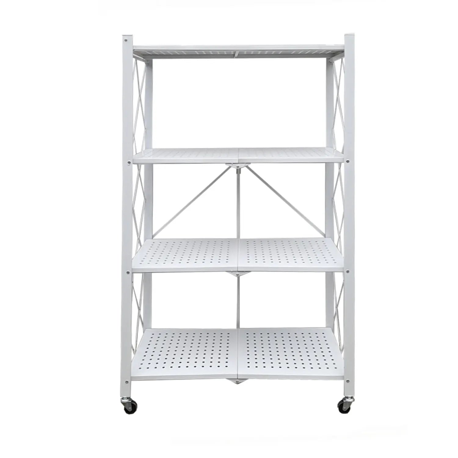 Estante Metálico Plegable de 4 Niveles
