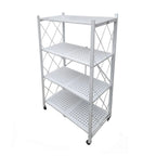 Estante Metálico Plegable de 4 Niveles