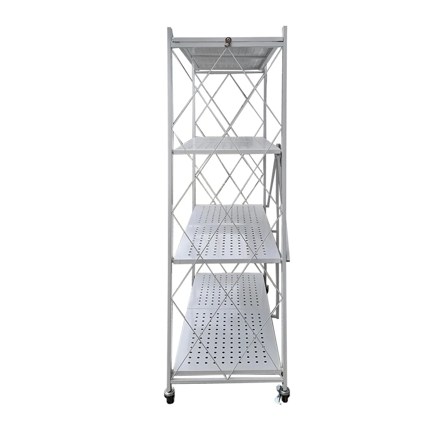 Estante Metálico Plegable de 4 Niveles