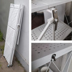 Estante Metálico Plegable de 4 Niveles