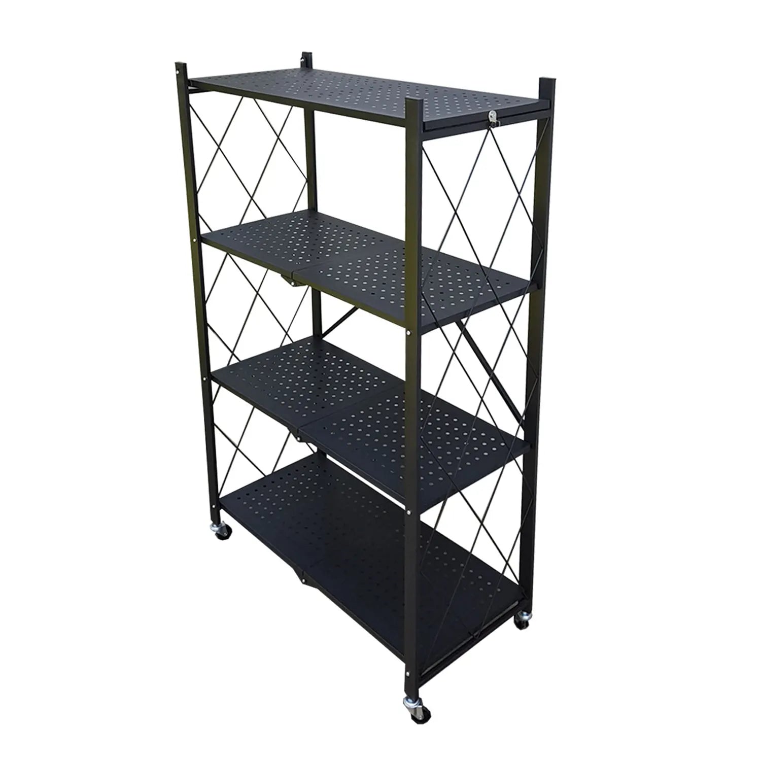 Estante Metálico Plegable de 4 Niveles