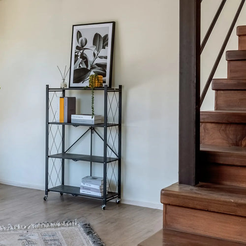 Estante Metálico Plegable de 4 Niveles