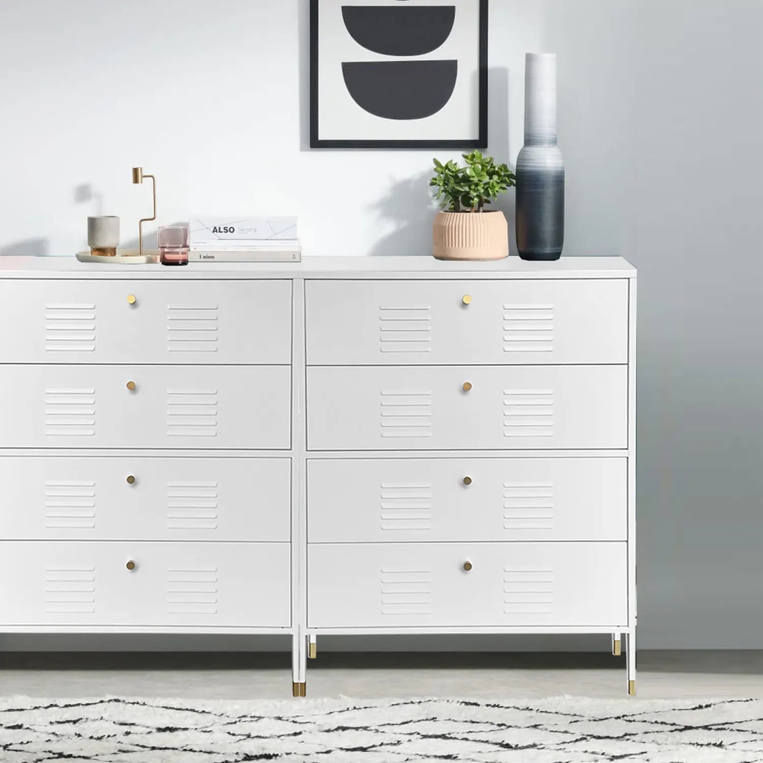 Cómoda Metálica 4C Blanca