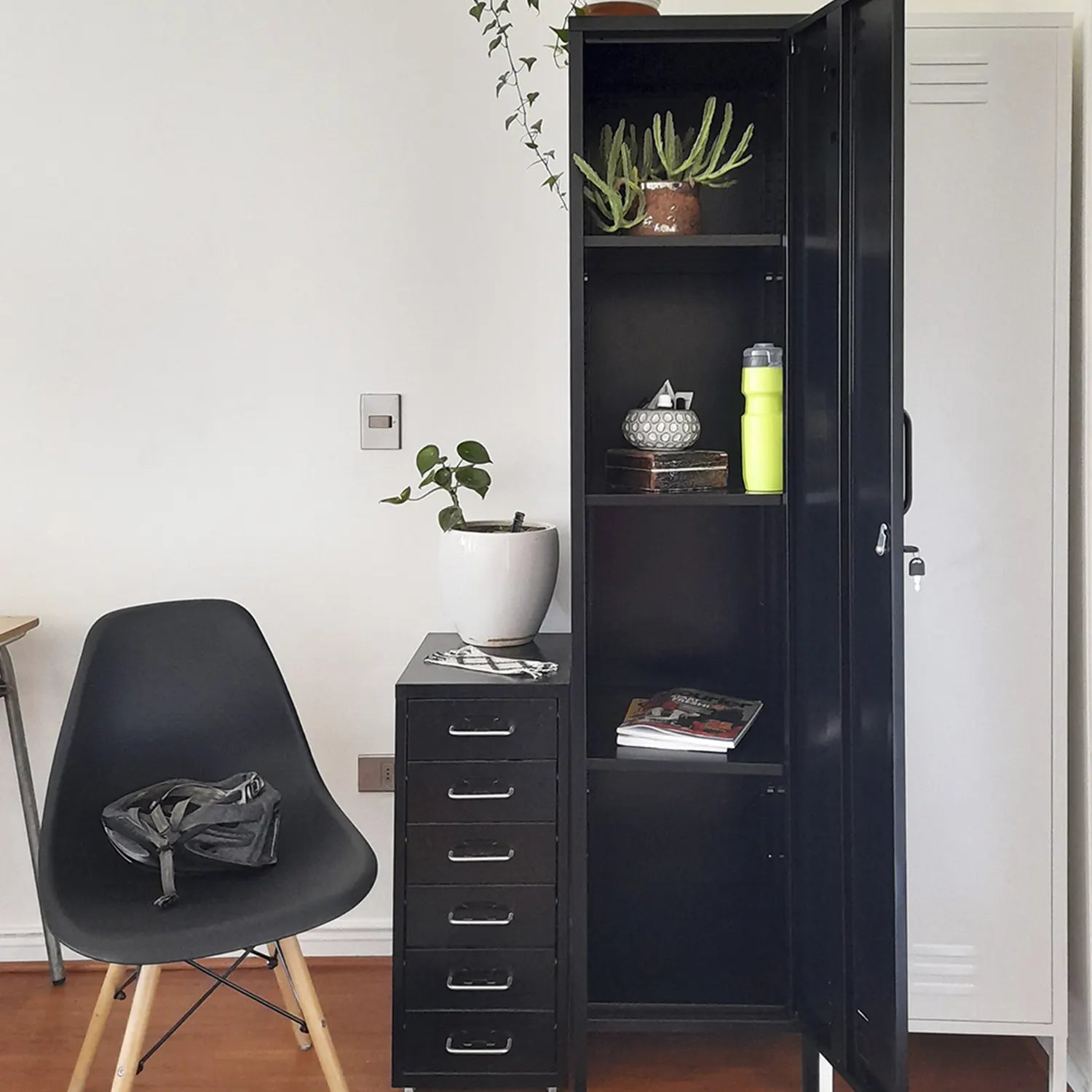 Locker Metálico M Negro