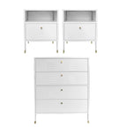 Especial Dormitorio: 2 x Veladores C +  Cómoda 4c