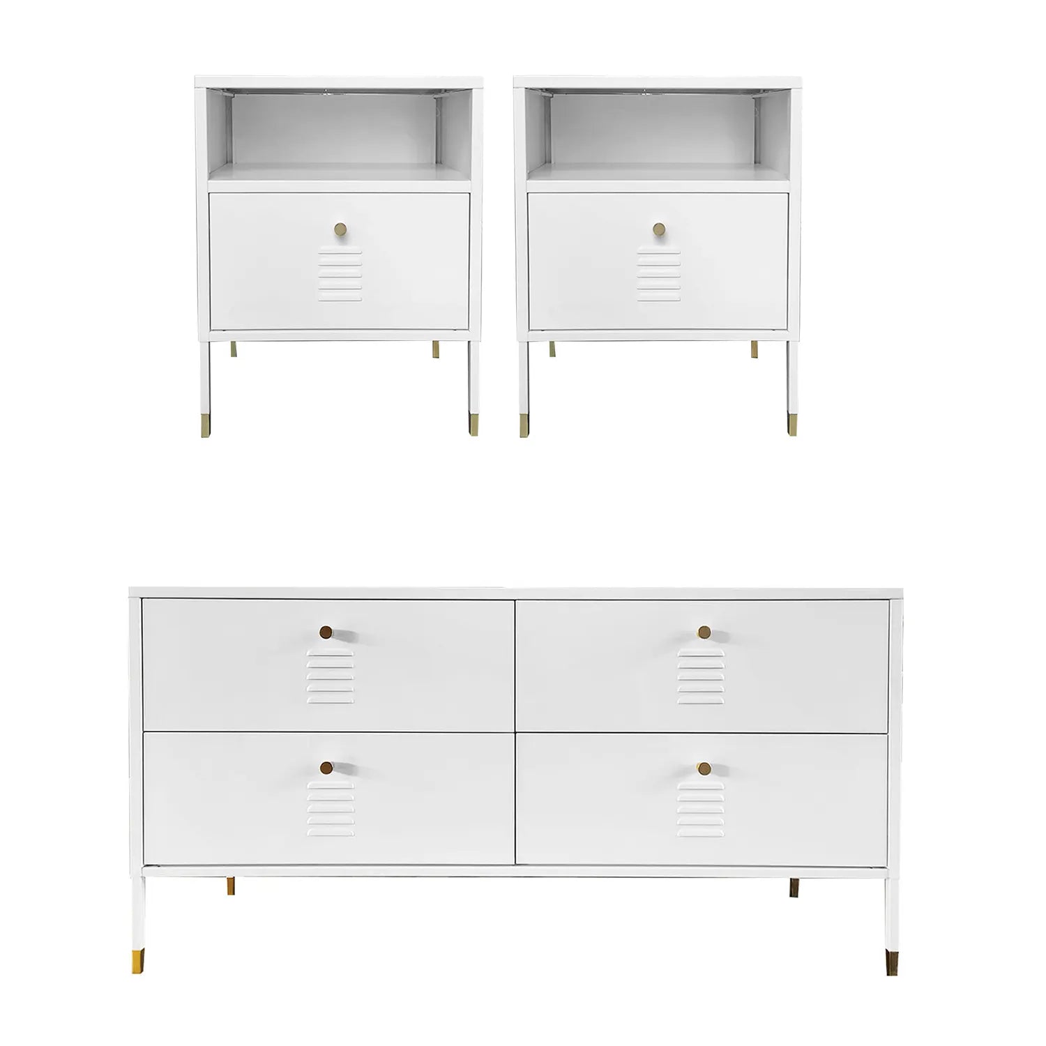 Especial Dormitorio: 2 x Veladores C +  Rack 4C
